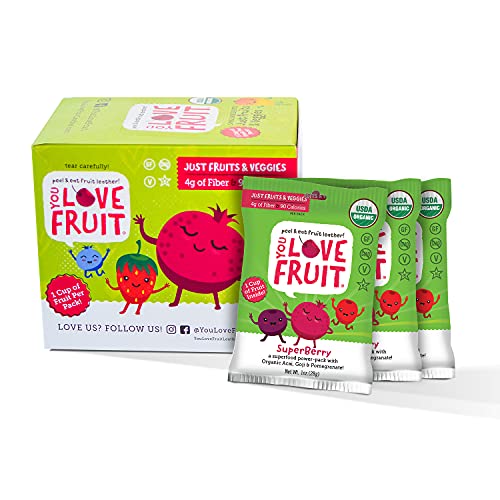 YOU LOVE FRUIT – SUPERBERRY All Natural Fruit Snacks, Healthy Sn...