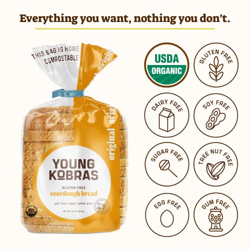 Young Kobras Organic, Gluten-Free Original Sourdough Bread 2-pa...