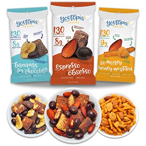 Youtopia Healthy Snacks, 130 Calories, High Protein Snack Mix, L