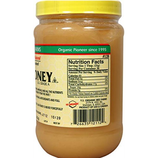Y.S. Eco Bee Farms Raw Honey - 22 oz
