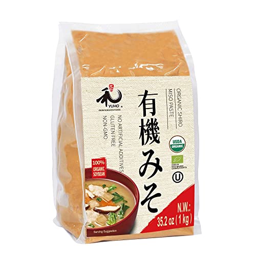 YUHO Organic Miso Paste, Vegan Gluten-Free Kosher No Preservativ...