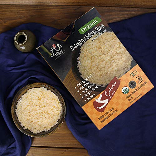 Yuho Organic Shirataki Konjac Pasta 8 Pack Inside, Vegan, Low Ca