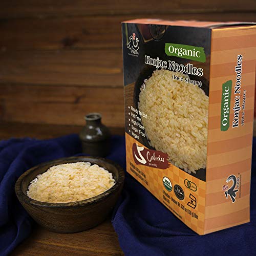 Yuho Organic Shirataki Konjac Pasta 8 Pack Inside, Vegan, Low Ca