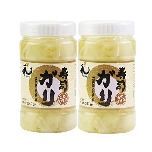 Yuho Pickled Sushi Ginger 24 Oz Japanese White Gari Sushi Ginger