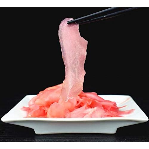 Yuho Pickled Sushi Ginger, Japanese Pink Gari Sushi Ginger Fat F