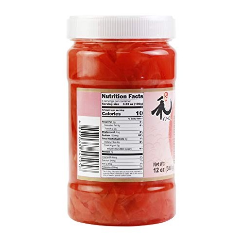 Yuho Pickled Sushi Ginger, Japanese Pink Gari Sushi Ginger Fat F