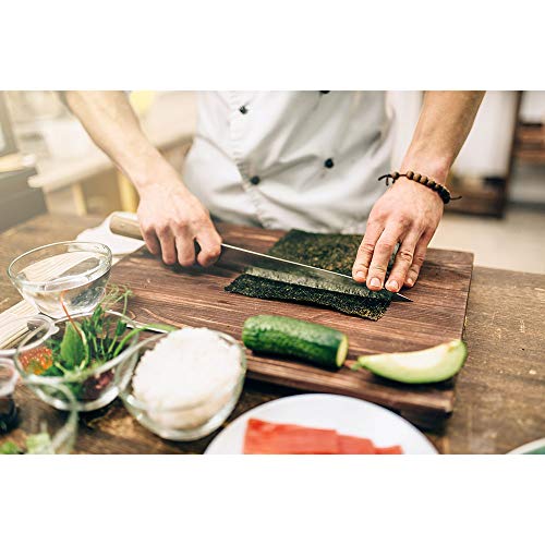 Yuho Roasted Seaweed Gold Grade Sushi Nori Seaweed Sheets, 50 Fu