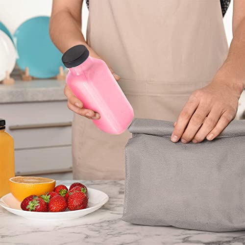 YULEER 24pcs 16oz Plastic Bottles with Caps, Take Out Bottles wi...