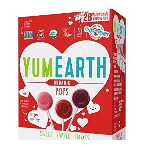 Yum Earth Organic Lollipop Suckers - About 28 Allergy Friendly V
