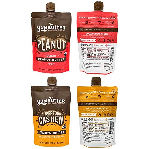 Nut Butter Rainbow Variety Pack by Yumbutter, Superfood Almond, ...