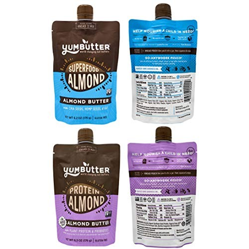 Nut Butter Rainbow Variety Pack by Yumbutter, Superfood Almond, ...