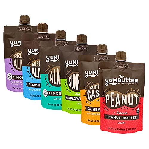 Nut Butter Rainbow Variety Pack by Yumbutter, Superfood Almond, ...
