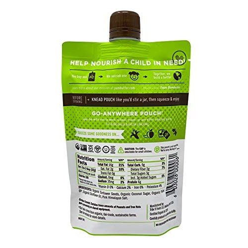 Organic Sunflower Butter by Yumbutter, Creamy Seed Butter, USDA ...