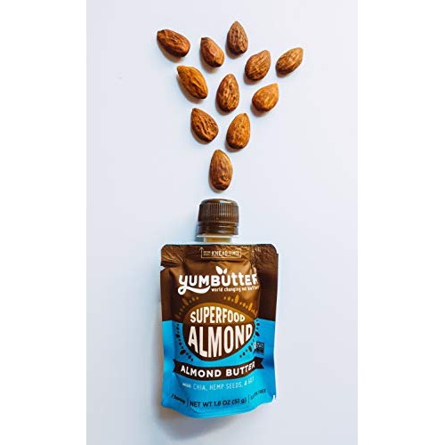 Superfood Almond Butter Packets By Yumbutter, Individual Snacks,