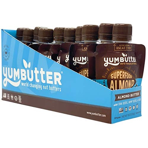 Superfood Almond Butter Packets By Yumbutter, Individual Snacks,