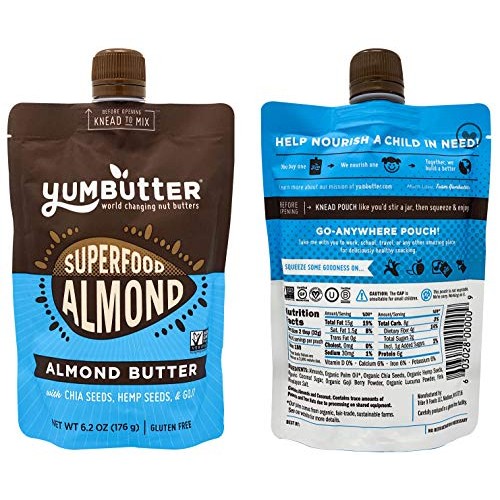 Nut Butter Best Seller Variety Pack By Yumbutter, Superfood Almo