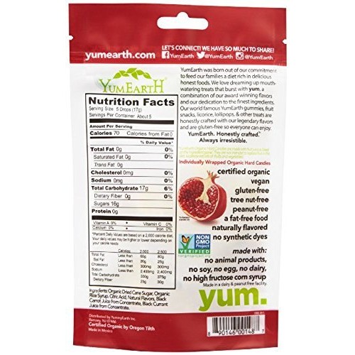 Yumearth Organic Gluten Free Vegan Candies 3 Flavor Variety Bund