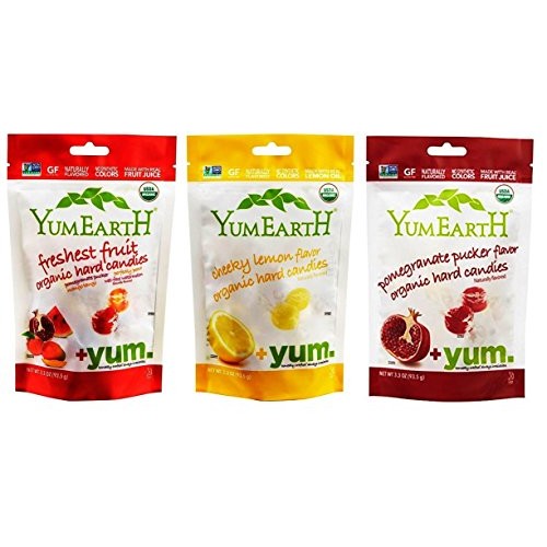 Yumearth Organic Gluten Free Vegan Candies 3 Flavor Variety Bund
