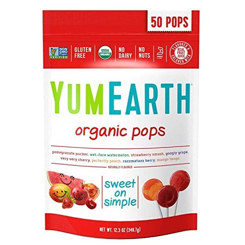 Yumearth Organic Lollipops, Assorted Flavors, 50 Lollipops 3 Pa
