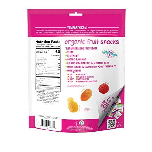 YumEarth Organic Tropical Fruit Snacks, 0.7 Ounce Pack of 10