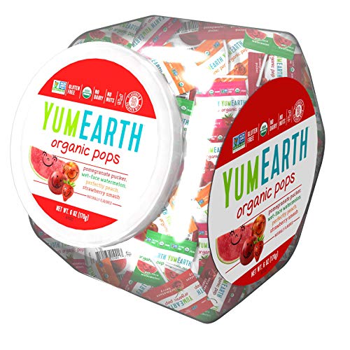 Yumearth Organic Fruit Lollipops, 6 Ounce Container Pack Of 5