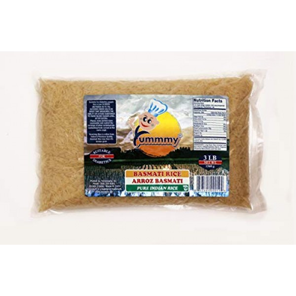 Yummmy Aromatic Basmati Parboiled Rice, 3 Lbs. 48 oz, Sela Ric...