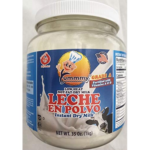 Instant Dry Milk Powder, 1 Kg 35 0Z Make 2.5 Gallons 10 Quart