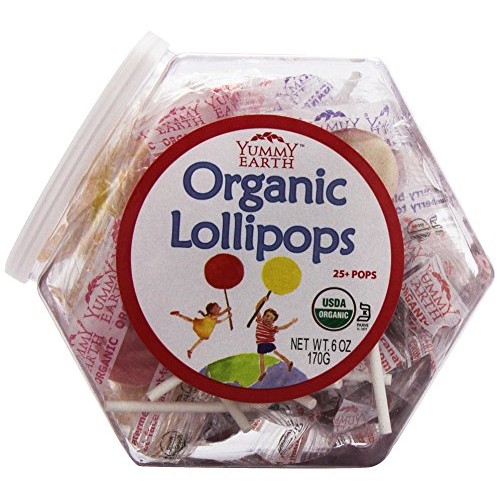 Yumearth Organic Fruit Lollipops, 6 Ounce Container