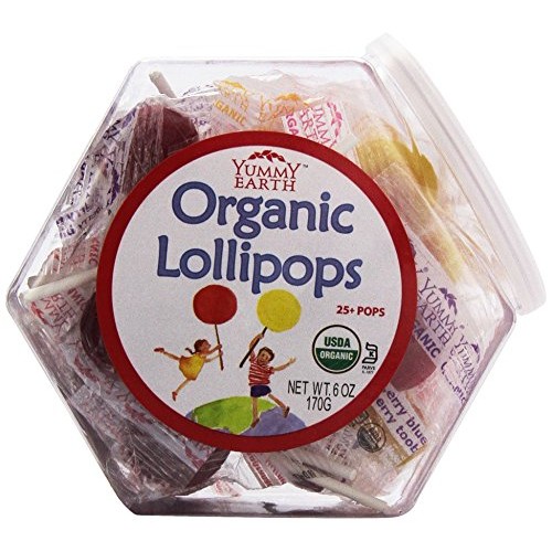 Yumearth Organic Fruit Lollipops, 6 Ounce Container