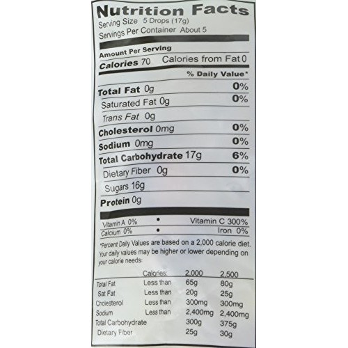 Yummy Earth Citrus Grove Vitamin C Drops, Gluten Free, 3.3000-Ou