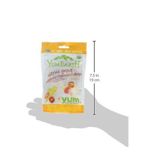Yummy Earth Citrus Grove Vitamin C Drops, Gluten Free, 3.3000-Ou