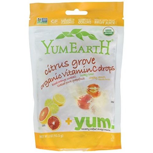Yummy Earth Citrus Grove Vitamin C Drops, Gluten Free, 3.3000-Ou