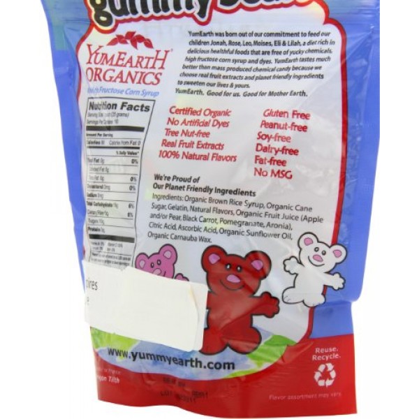 Yumearth Organic Gummy Bears, 10 Count