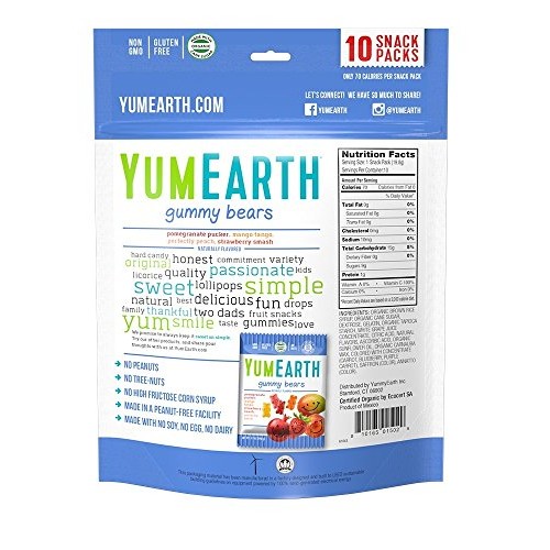 Yumearth Organic Gummy Bears, 10 Count