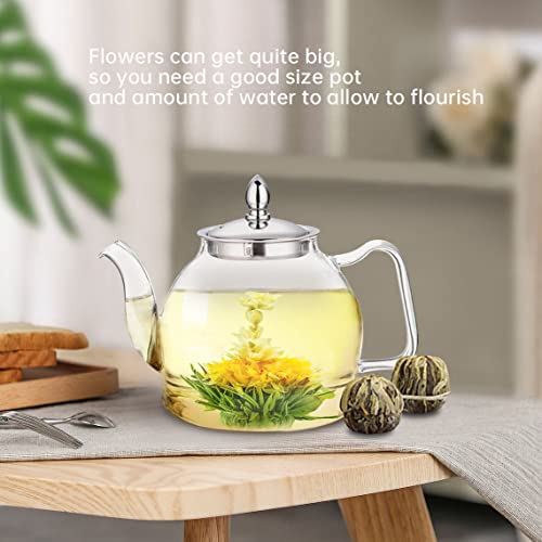 10 Assorted Blooming Flower Tea Balls Gift Set| Handmade Herbal