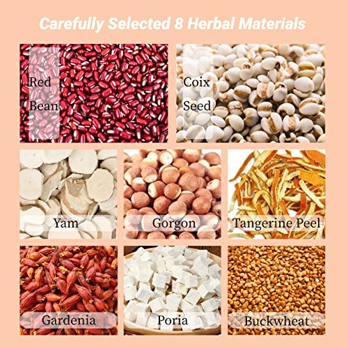 Red Bean Coix Seed Tea Bags, 5.3oz 30 Count Ormosia Red Bean Pea...