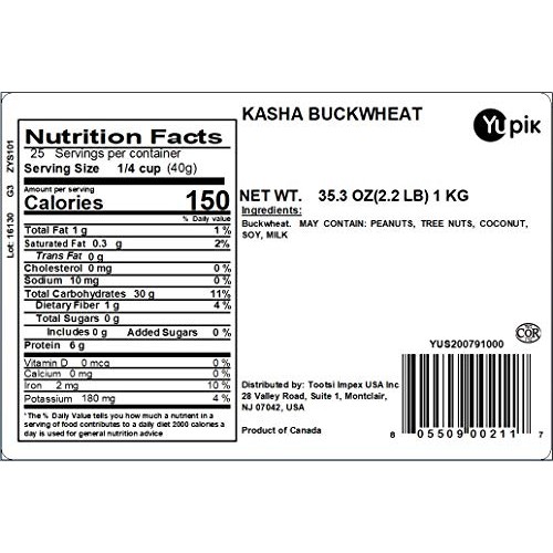 Yupik Kasha Buckwheat, 2.2 Pound