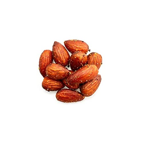 Yupik Lemon Pepper Almonds, 1 Lb, Zesty Flavored Roasted Nuts, N