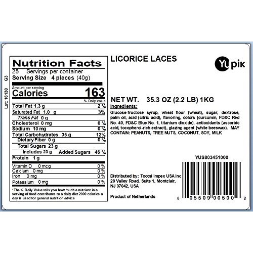 Yupik Licorice Laces, 2.2 Lb