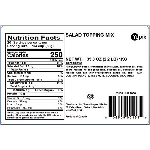 Yupik Mix, Salad Topping, 2.2 Lb