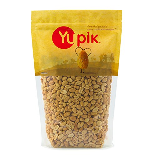 Yupik Nuts Blanched Unsalted Roasted Peanuts, 2.2 Lb