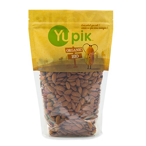 Yupik Nuts Organic Raw European Almonds, 2.2 Lb, Non-Gmo, Vegan,