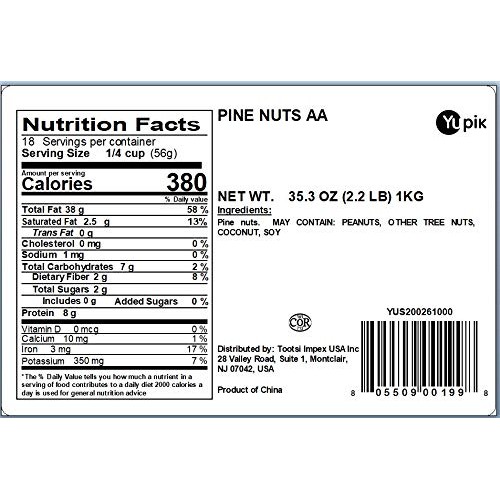 Yupik Pine Nuts Aa, 2.2 Lb