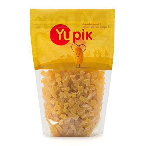 Yupik Sulfite Free Dried Fruits, Diced Pineapple, 2.2Lb