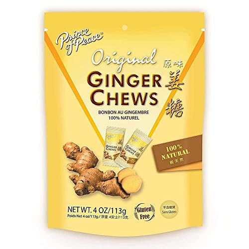 Z. Emma Ginger Chews Candy Original Flavo 4oz,Natural Candy,Swee...