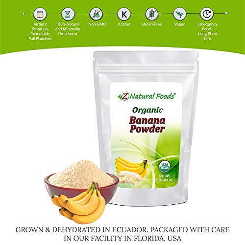Organic Banana Powder - Fruit Supplement For Smoothies, Desserts