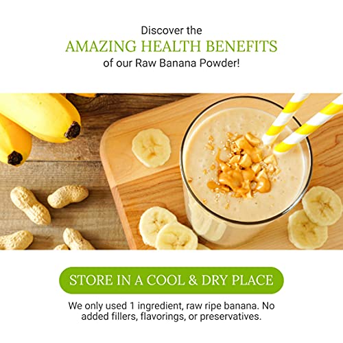 Organic Banana Powder - Fruit Supplement For Smoothies, Desserts