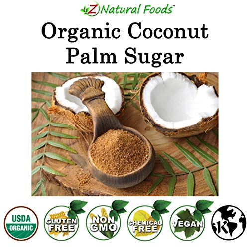 Organic Coconut Palm Sugar - Great For Desserts, Baking, Coffee,
