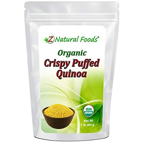 Organic Crispy Puffed Quinoa - Made In Usa - Great For Snacks, S