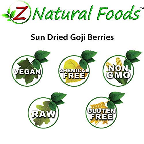 Organic Goji Berries - Premium Quality - Raw &Amp; Sun Dried - Perfe